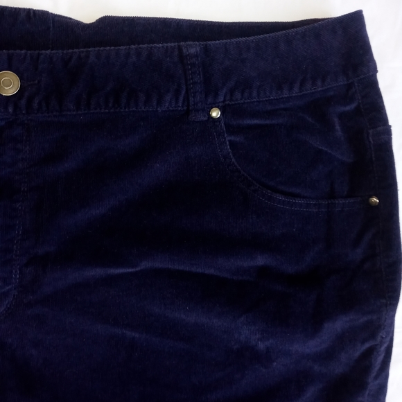 Lane Bryant Purple Velvet Straight Leg Jean Pants - Picture 6 of 11